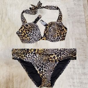 Victoria Secret Sexy Skull Animal Print Bikini